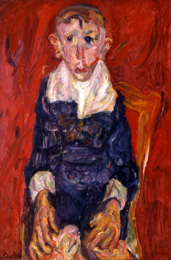 Chaïm Soutine, L’Idiot du village / Dorftrottel / Village Idiot, 1920, Oil on canvas / Öl auf Leinwand, Musée Calvet, Avignon © Adagp, Paris 2010.
