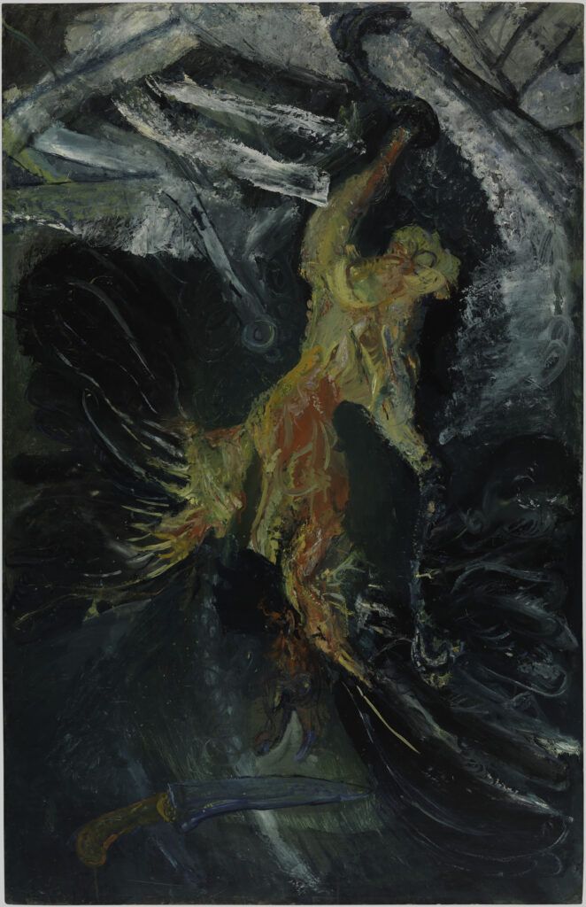 Chaïm Soutine, La Volaille pendue / Hängendes Geflügel, 1925, Öl auf Holz. Centre Pompidou, Paris, Musée national d’art moderne, bpk / CNAC-MNAM / Philippe Migeat.