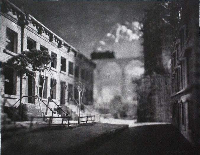 Lothar Osterburg, Bridge over Brooklyn, nach André Kertész, Meudon, 1928, 2007. © Lothar Osterburg.