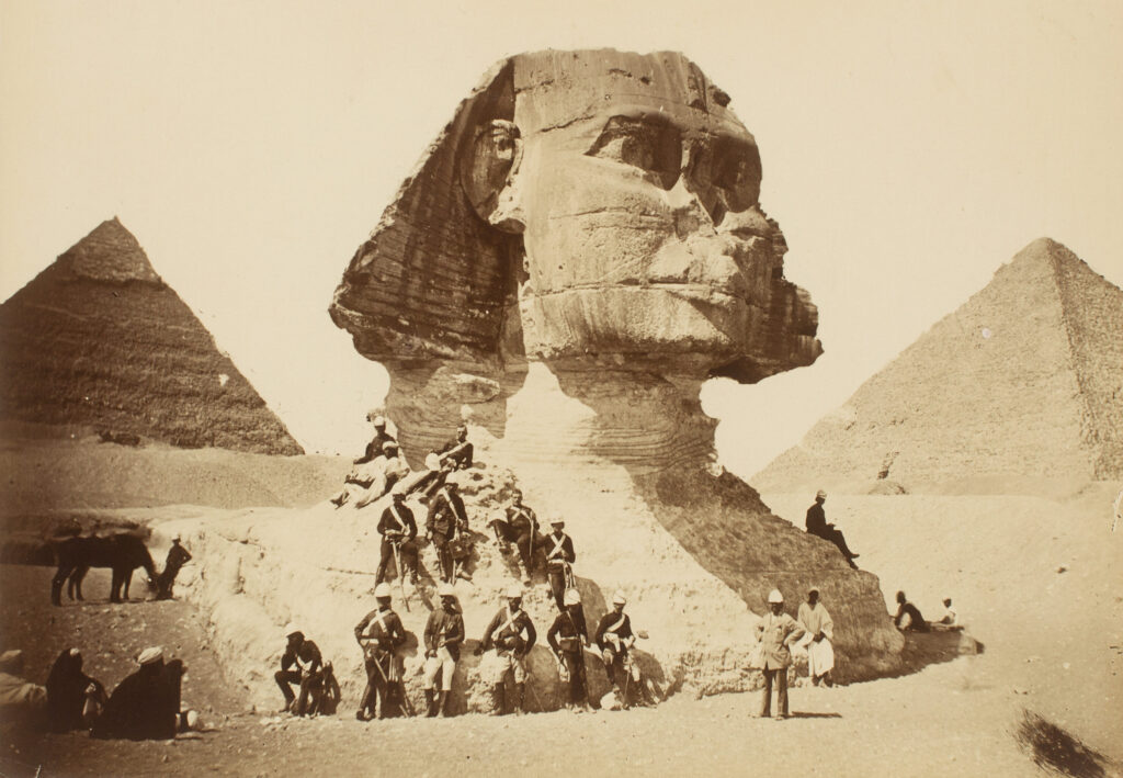Sphynx und die Pyramiden von Gizeh, 1882–1890.